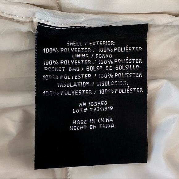 32 Degrees Ladies' Power Tech Hooded Jacket Cream Size XXL Puffer - Picture 9 of 10